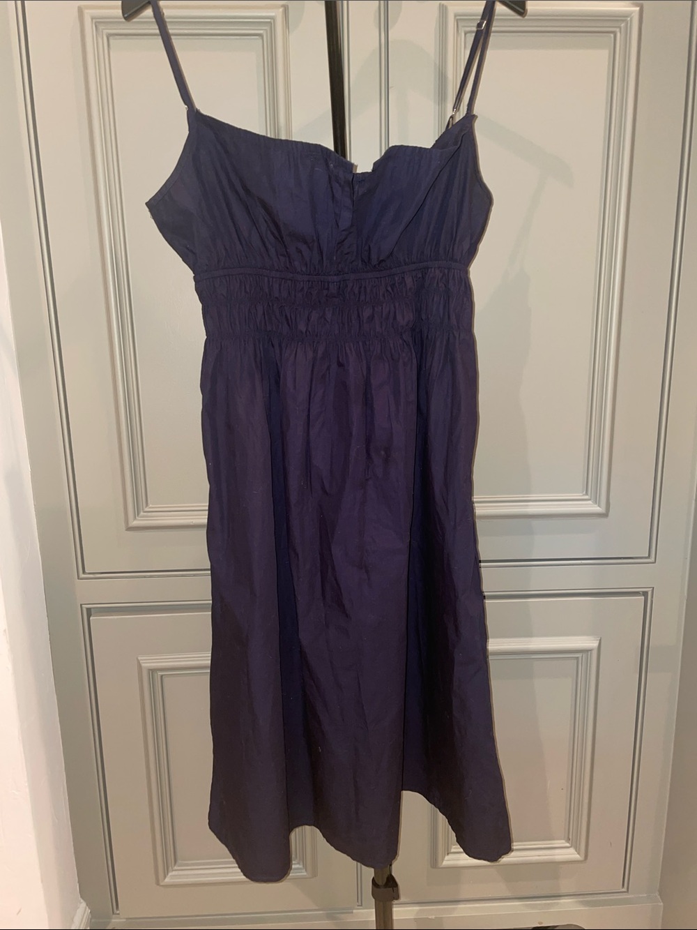 Navy Spaghetti Strap Sundress